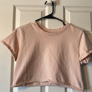 URBAN OUTFITTERS blush pink crop top